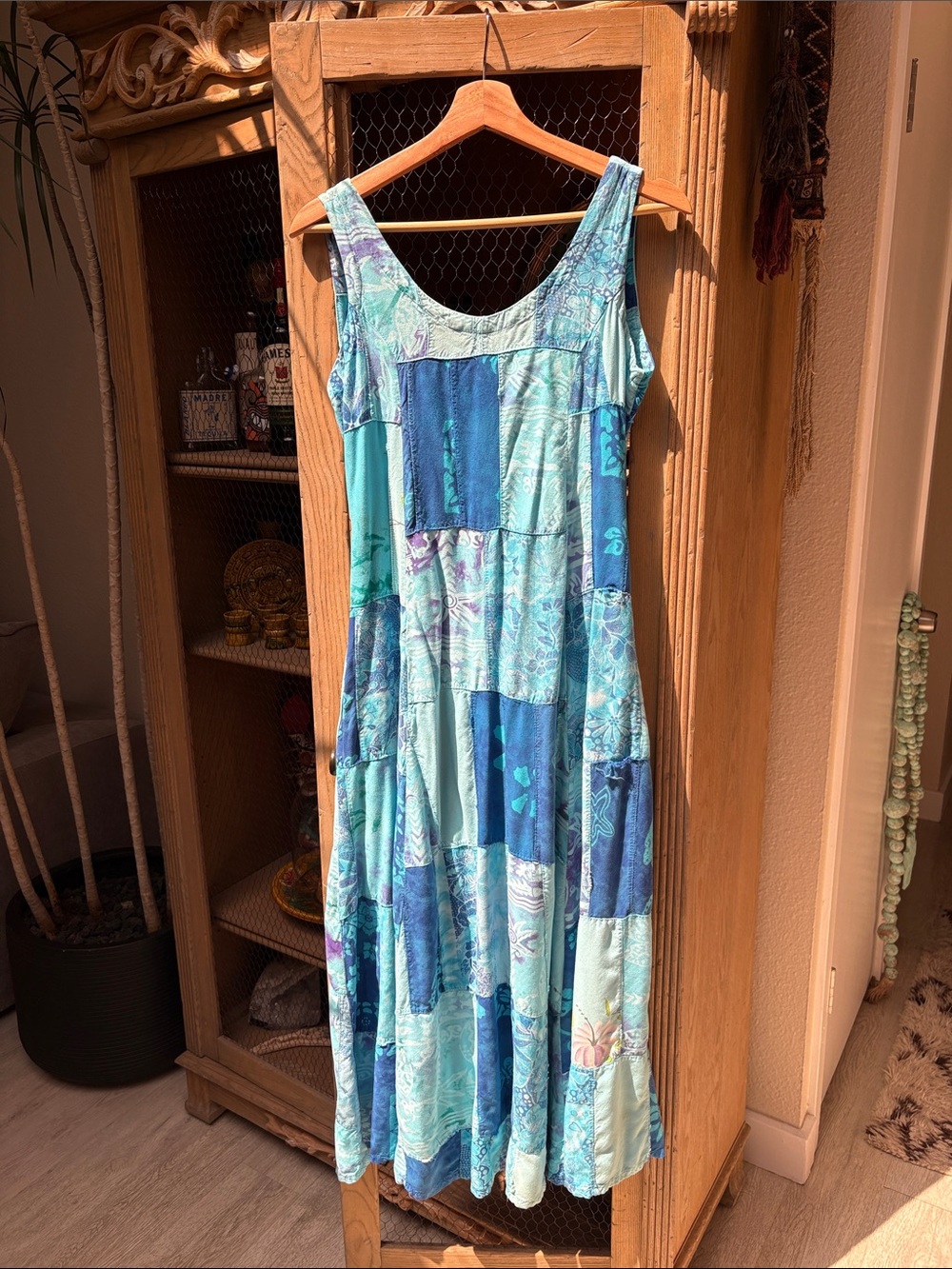 Patchwork Hippie Boho Tank Dress